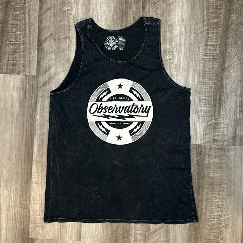 New Men's Affliction Orange County Observatory Tank Muscle Tee Shirt nwot
